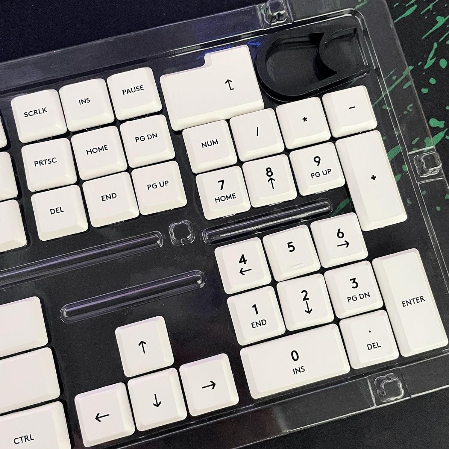 White Minimalist PBT Keycap Set,Suitable for Logitech G813/G815/G913/G915 TKL RGB Mechanical Gaming Keyboards,Replacement Keycaps (White,109 Keys)