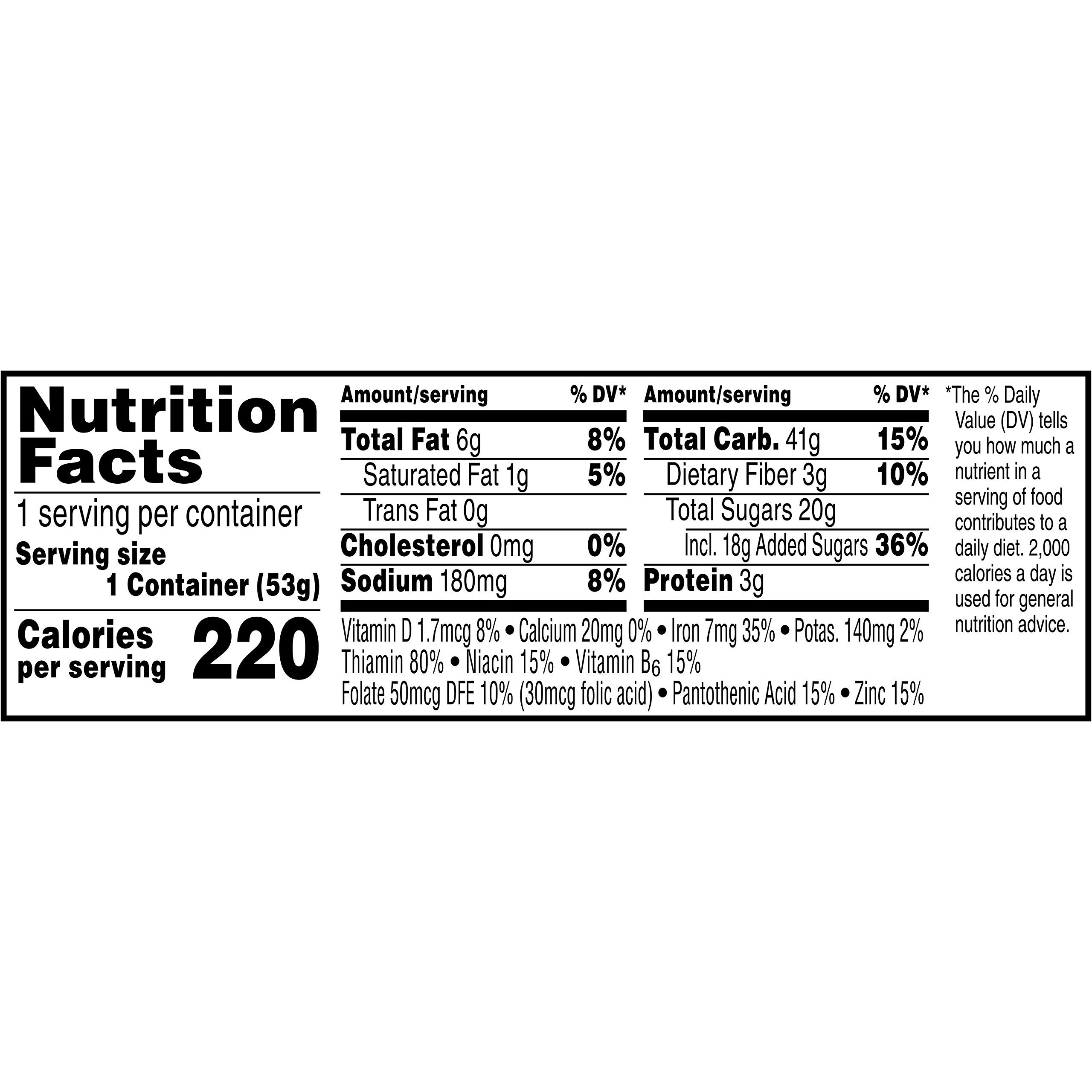 Kellogg’s Krave Breakfast Cereal in a Cup, Chocolate, Good Source of