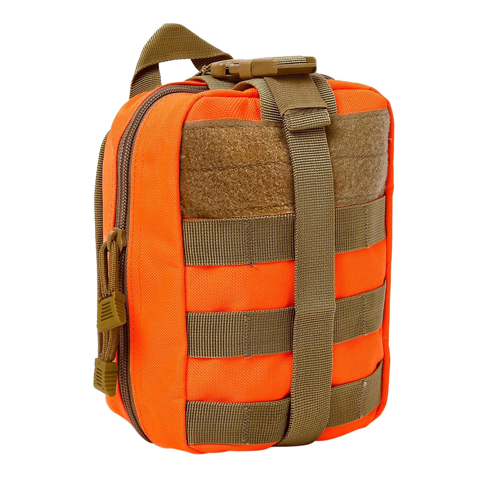 SMOORITA Tactical Molle Pouch Medical First Aid Pouch Empty Bag Only Orange