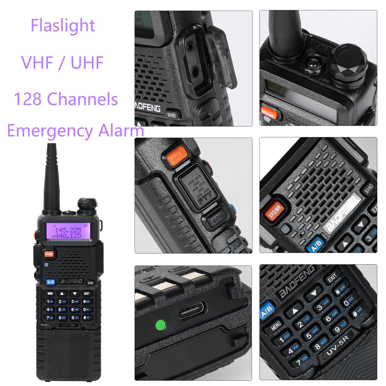 Amazon.com: Baofeng UV-5R 8W Dual Band 2 Way Radio with 3800mAh
