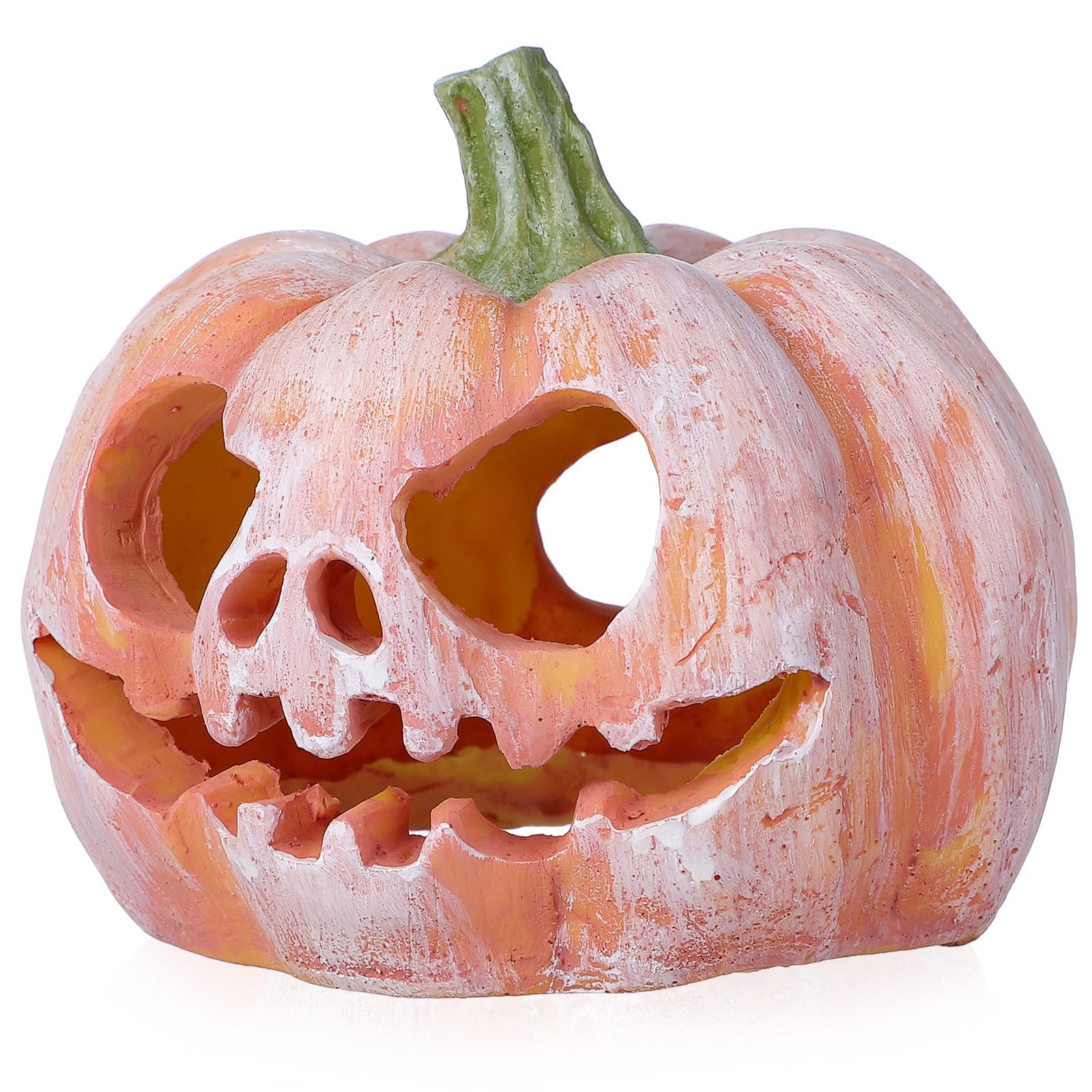 Gadpiparty Halloween Pumpkin Fish Tank Hideout, Resin Aquarium Decoration