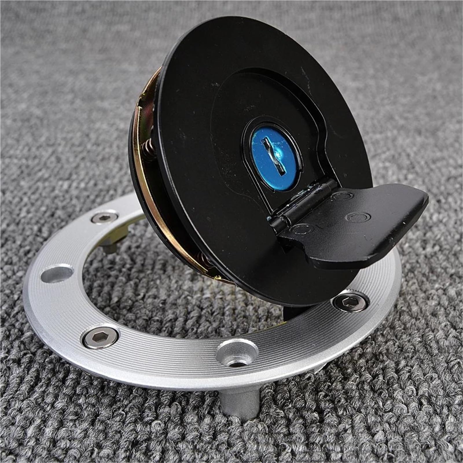 Accesorios para Motocicletas Tapa del depósito de Combustible con Cerradura de Encendido y Llave para Suzuki GSF400 M/N/P Bandit 1989-1995 1994 1993 1992 1991 1990