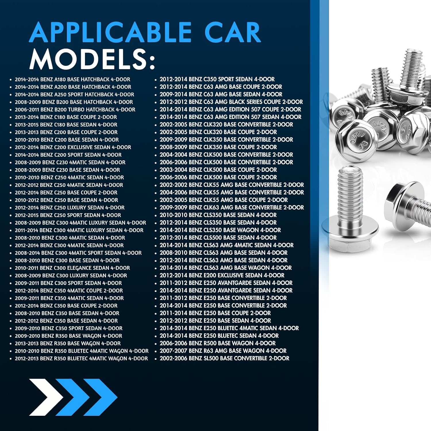 Automotive 20PCS Front Wheel Stud Lug Bolt M14-1.5 Compatible with Benz A180 A200 C300 C350 CLK350 C63 E350 ML350 R320 Replace 0009904907