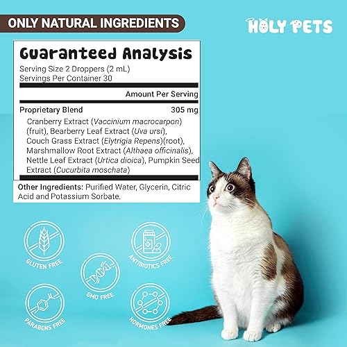 Miniatura 6 de Medicina natural para infecciones urinarias para gatos y perros, tratamiento de infección del tracto urinario, suplemento antibiótico para mascotas,