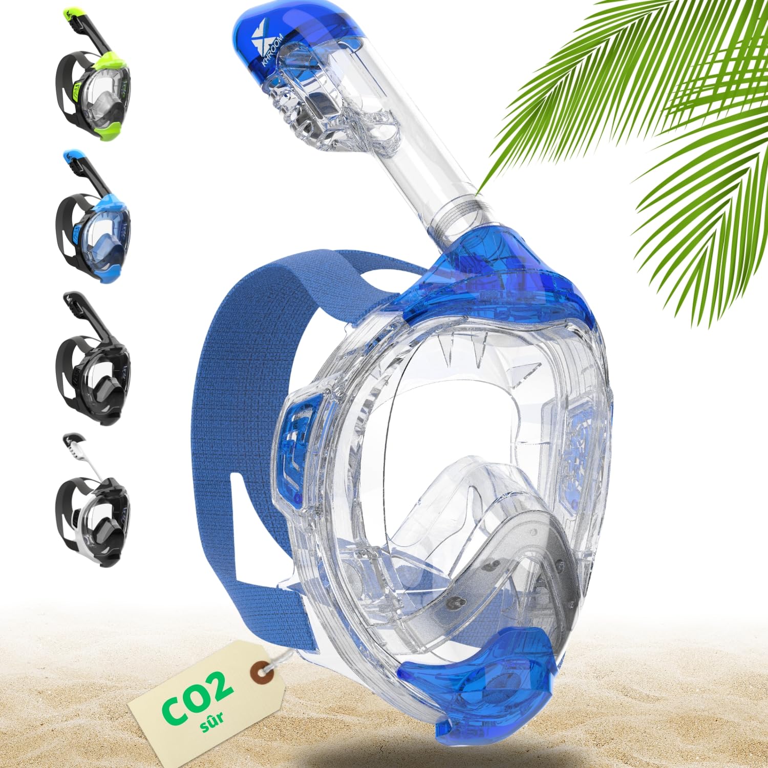 Khroom Masque de plongée en apnée pour adultes et enfants - Seaview Y | CO2-sûr | Masque intégral pour la plongée en apnée | Équipement de plongée avec masque complet pour adultes Khroom Masque de plongée en apnée pour adultes et enfants - Seaview Y | CO2-sûr | Masque intégral pour la plongée en apnée | Équipement de plongée avec masque complet pour adultes