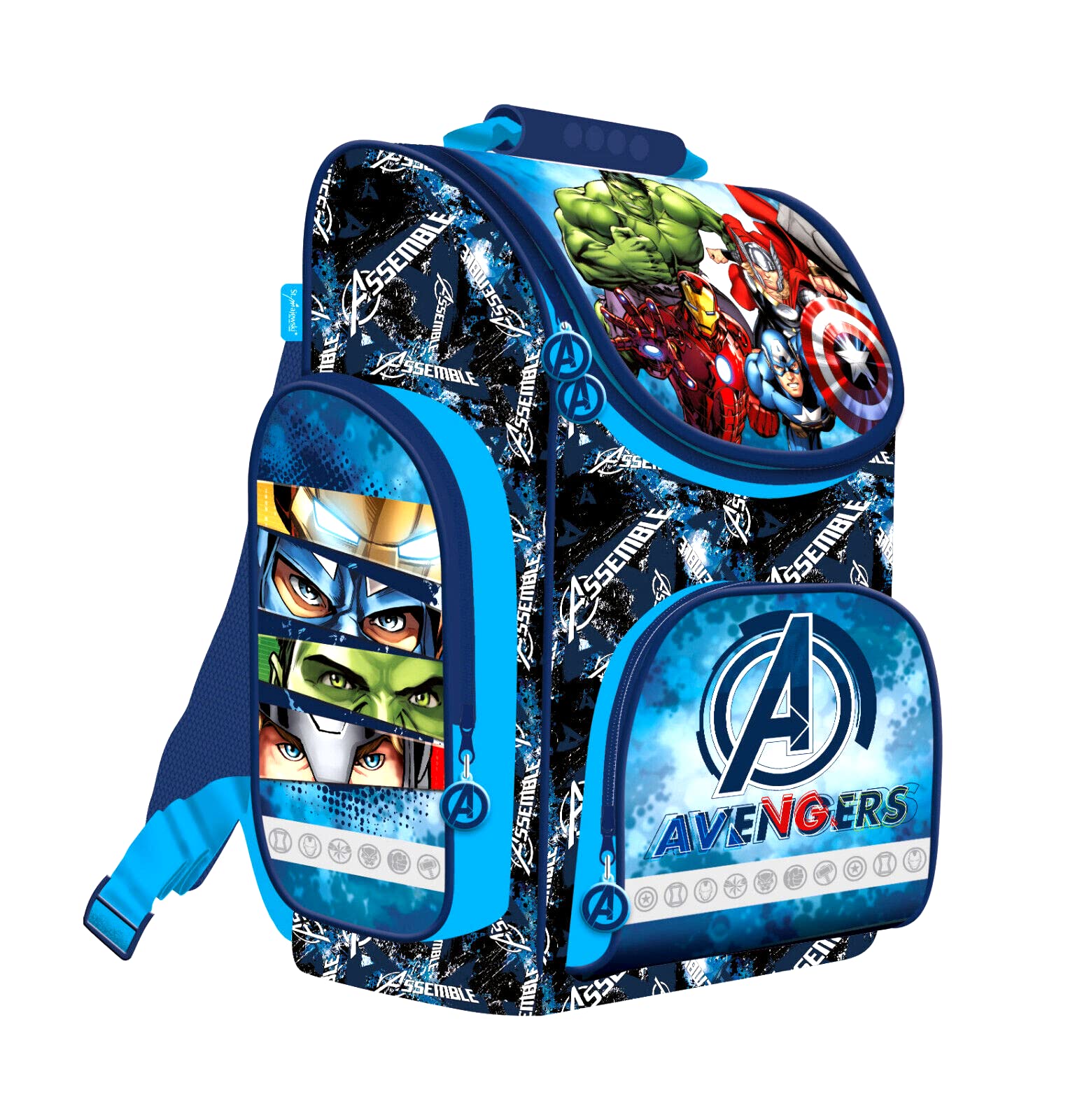 Avengers 10 Teile Set Schulranzen Ranzen Federmappe Tornister Schultüte 85 cm mit Sticker-von-Kids4shop