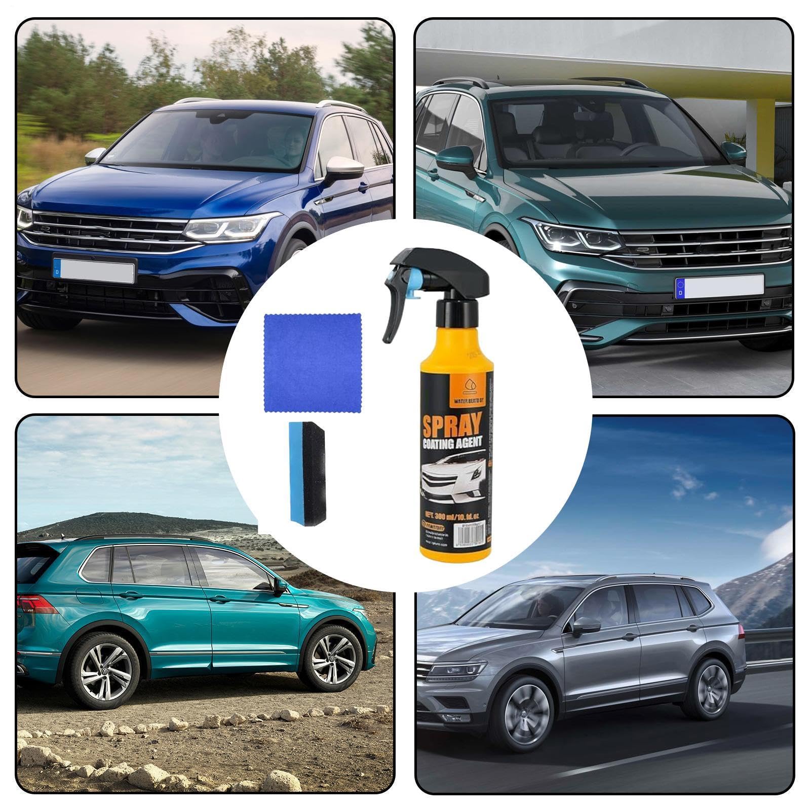 Spray Rivestimento Ceramico Idrofobo Nano Auto — Protezione Vernice SiO2 Facile Spruzzo & Valorizzante Lucentezza | Formula Auto-Pulente Idrorepellente Ripristina & Mantiene Esterno