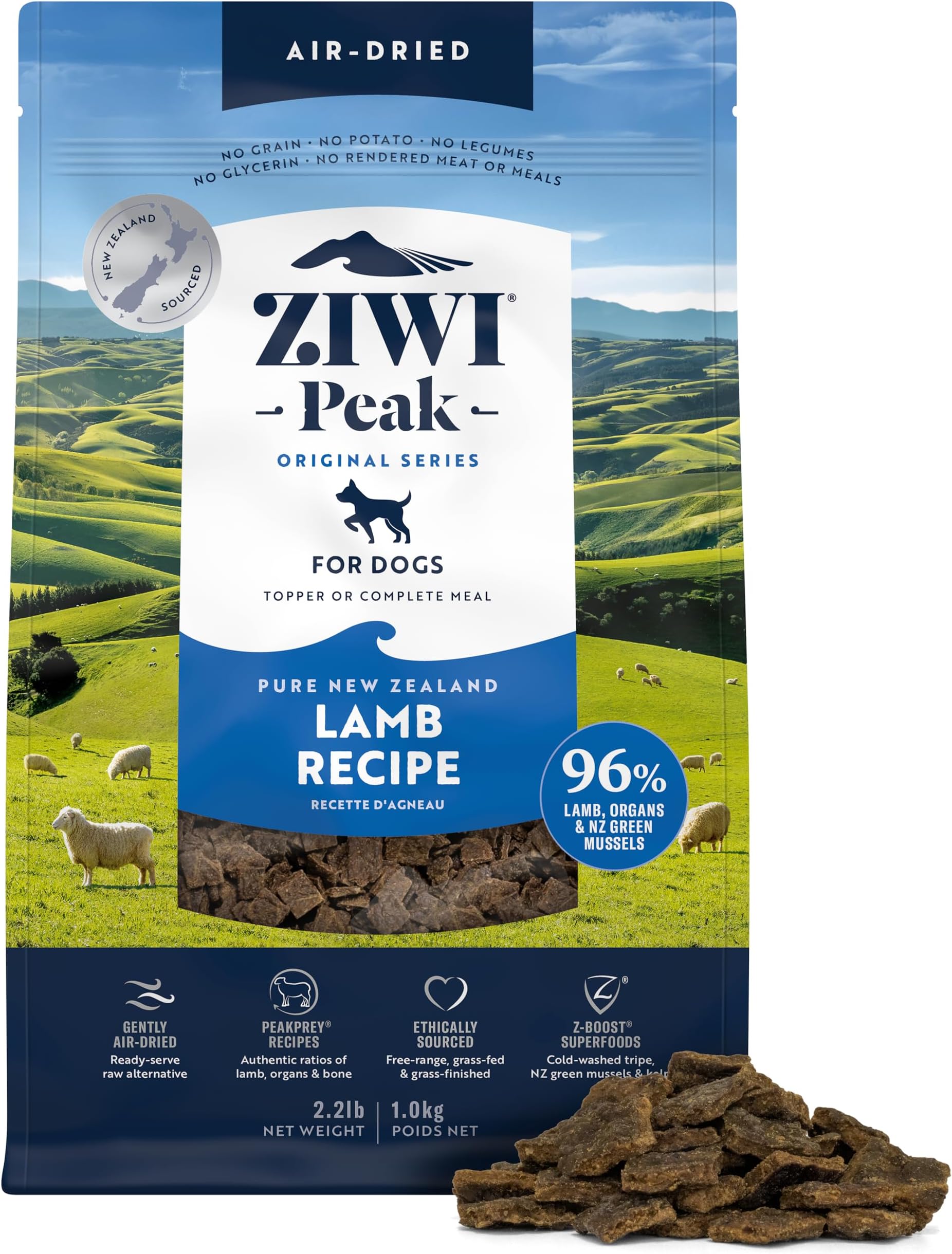 ZiwiPeak Dog Dry Food Lamb 1KG