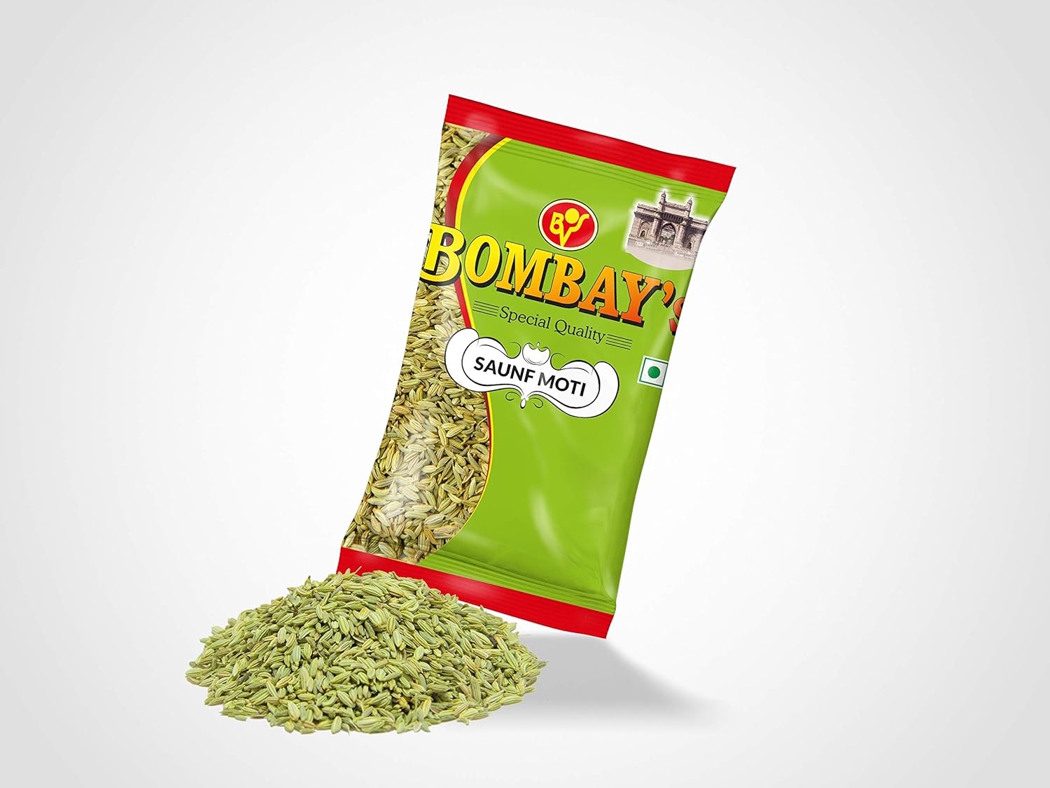 BOMBAY'S Moti Saunf (Anise/Fennel Seeds) 300 gms (Pack of 3, 100gm each