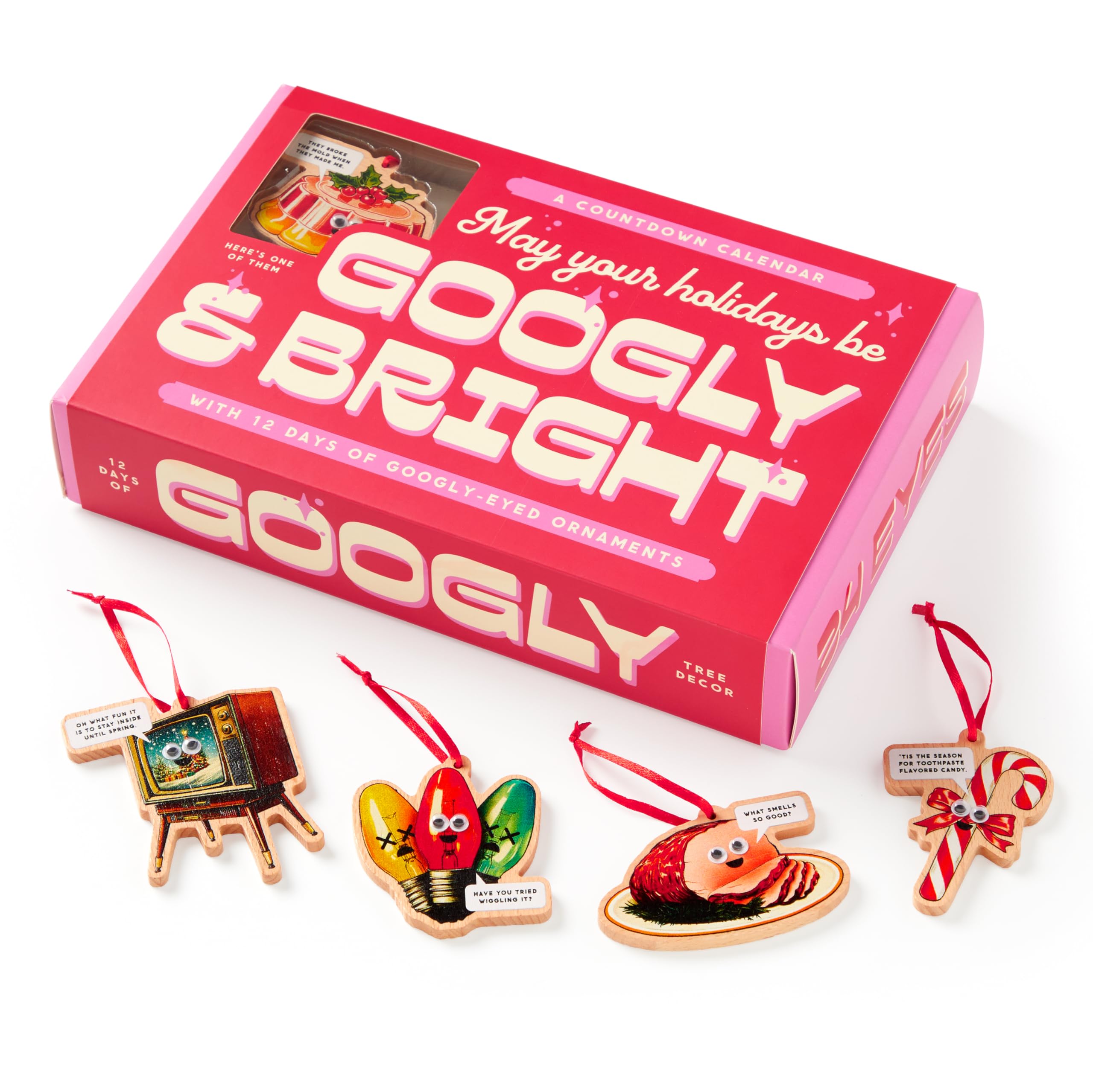 Googly & Bright Holiday Ornament Countdown Calendar