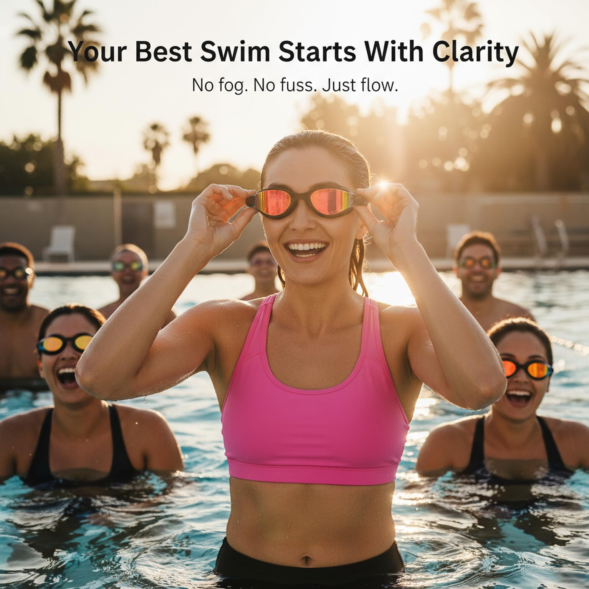 Seaflar Antivaho Gafas De NatacióN General | Profesional Lentes Galvanizados, ProteccióN UV, 3D Sello De Silicona | Impermeable Gafas Piscina Adultos & Adolescentes — view 7