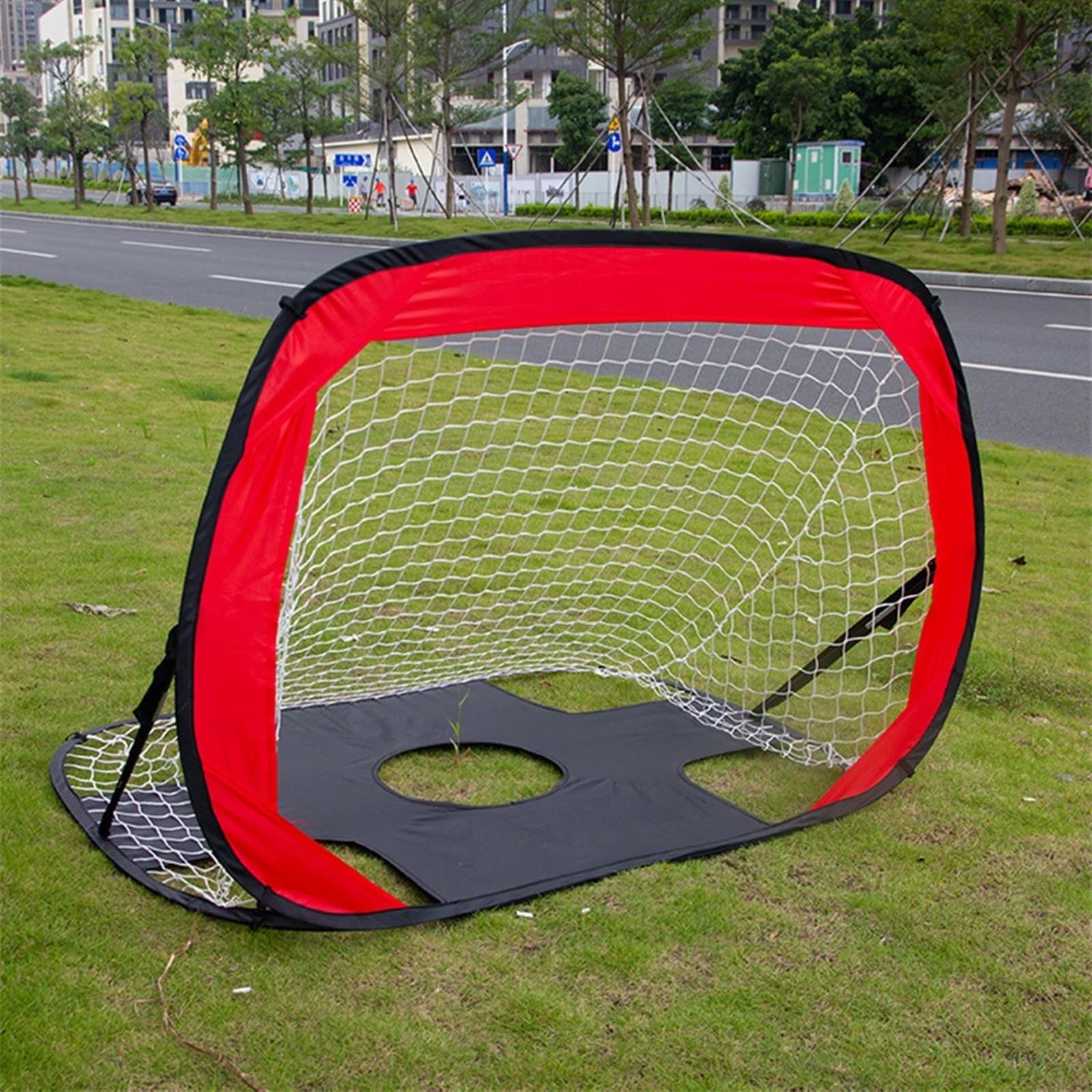 Porta da calcio pieghevole Porta da calcio pieghevole 2 in 1 portatile Rete leggera for interni ed esterni