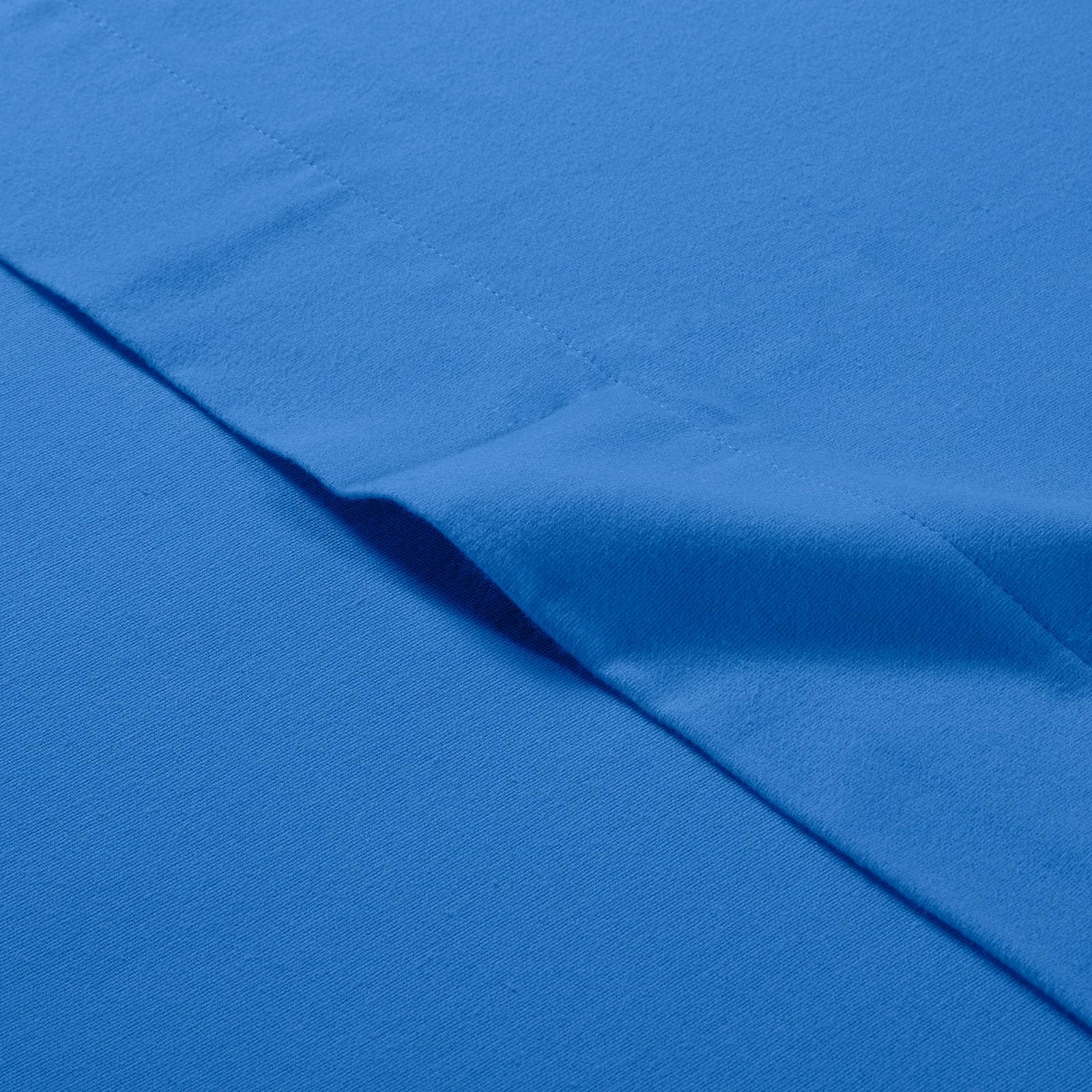 Caleffi Lenzuola Tinta Unita Flanella Piazza e Mezza Blu in Flanella - 19172