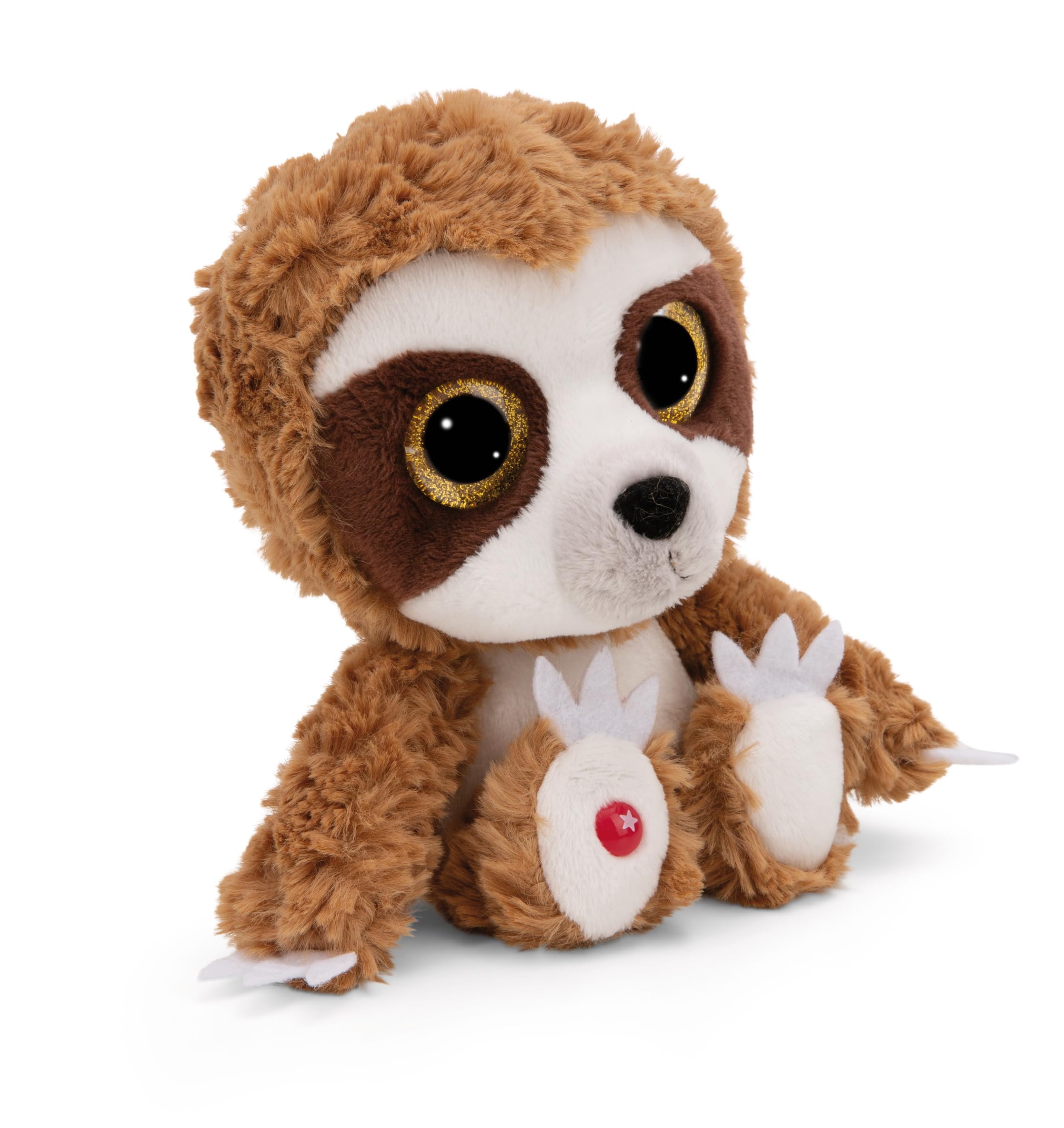 NICI GLUBSCHIS Sloth Heywood 25cm - Sloth Cuddly Toy With Big Glitter Eyes - Soft Toy For Plushie Lovers - Stuffed Animal - 49299