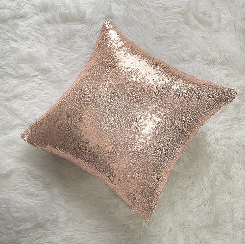 Miniatura 7 de iMaylex Juego de 2 fundas de almohada decorativas cuadradas brillantes con lentejuelas para Pascua, fiesta lumbar, otoño, boda, Navidad, Año Nuevo,