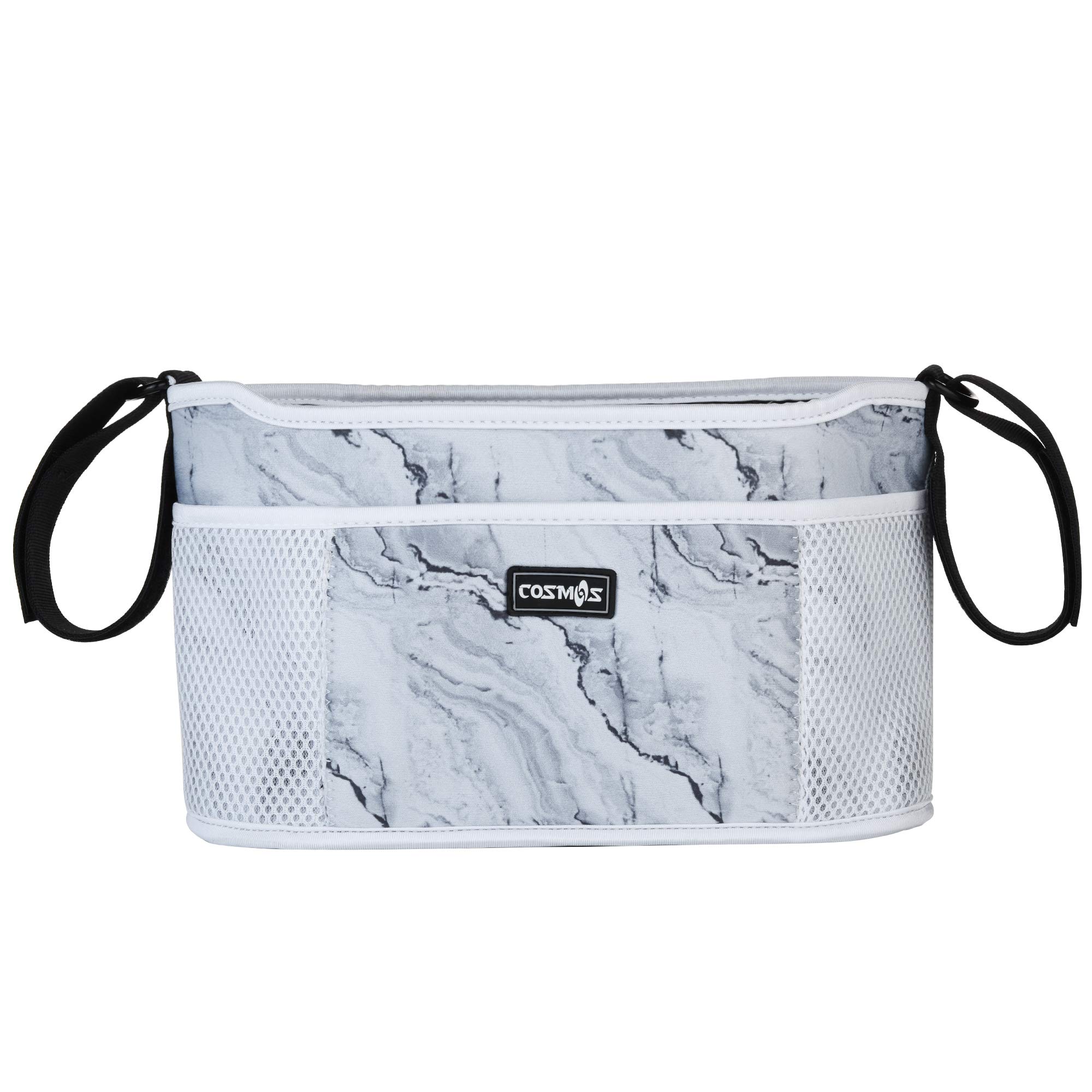 CM Stroller Organizer Diaper Bag Stroller Accessories Pack with Drink Holders and Zipped Pockets for Baby Stroller, Car, Shopping Cart. Fits All Major Strollers. BBP-BAG