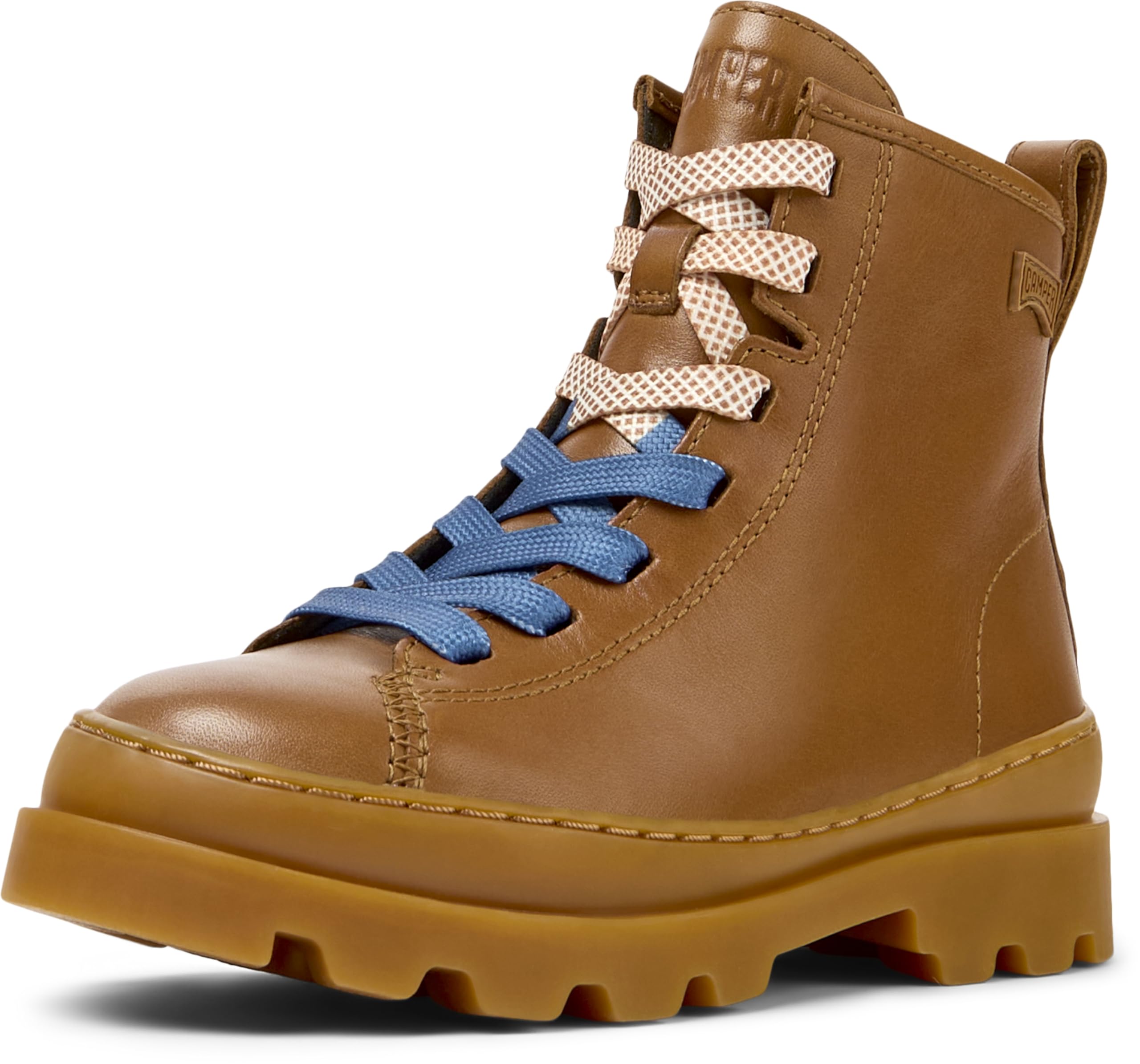 Camper Brutus K900179 Lace Up Bootie, Medium Brown 032 TWS, 31 EU, Medium Brown 032 Tws, 12.5 UK Child