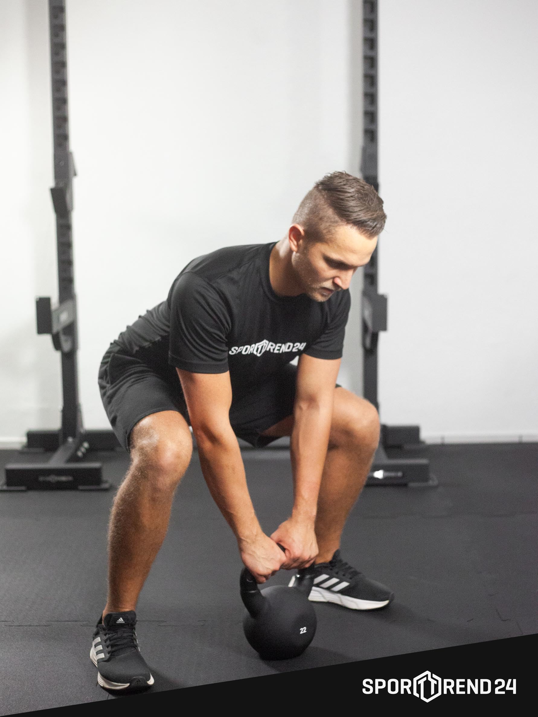 Sporttrend 24® Kettlebellständer | Hantelständer Ständer Ablage Rack Aufbewahrung für 10 Kettlebell Kugelhantel Hantel Sport Fitness Athletik Bodybuildung Home Gym Fitnessstudio Fitnessraum Studio