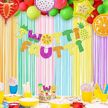 Amazon.co.jp: パステルティンセルカーテンパーティー背景 - GREATRIL