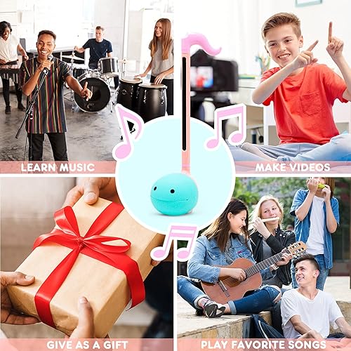 Miniatura 3 de Otamatone Unicornio + Negro Instrumento Musical Electrónico Portátil Sintetizador Coleccionista Set Deluxe + Regular 2 Pc Set