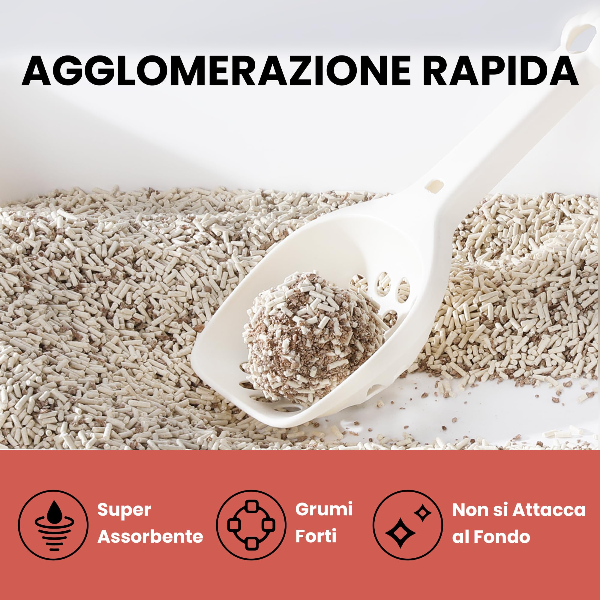 FUKUMARU Lettiera per Gatti in Tofu- 24L Lettiera Agglomerante, Alto Assorbimento (Riduzione Uso), Senza Polvere,Base Mais e Fagioli con Trucioli di Melo,Controllo Odori, Smaltibile nel WC.