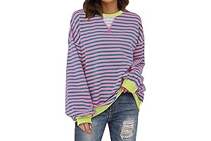 Striped Color Sweatshirts for Women