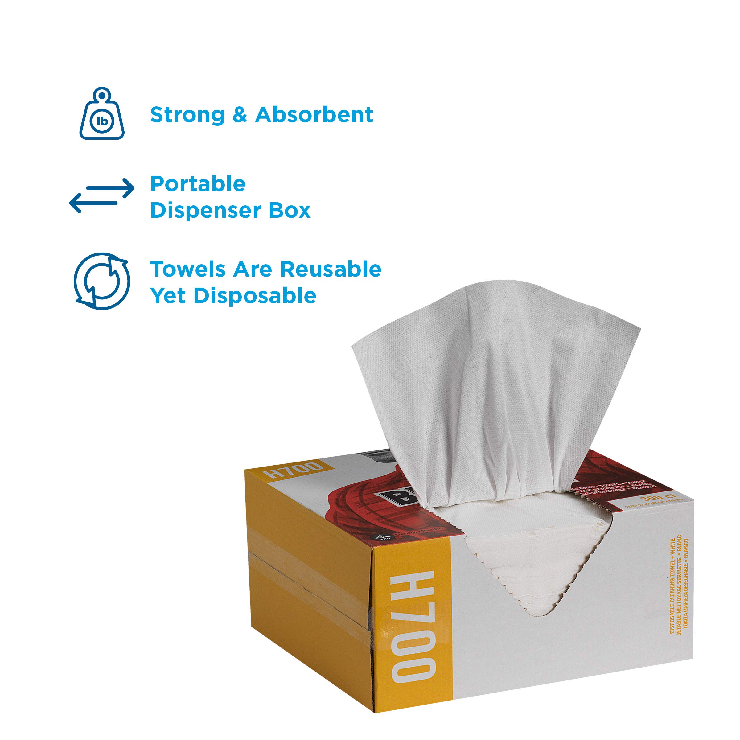 CHI 8700 Chix DuraWipe General Purpose Towels (Pack of 400)