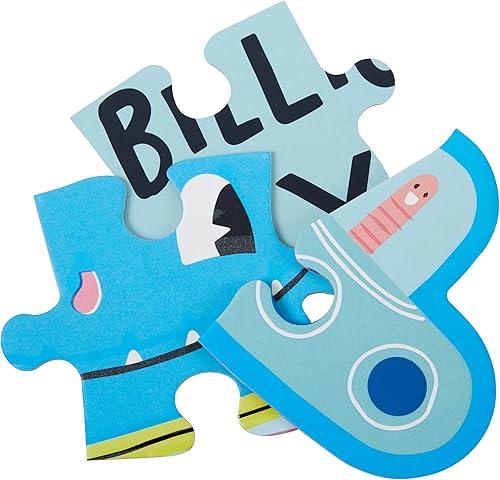 Miniatura 3 de C.R. Gibson BJP2-24931 Hello Lucky Yeti Puzzle que brilla en la oscuridad para niños con póster a juego, 15 x 15 pulgadas, multicolor, 33 piezas