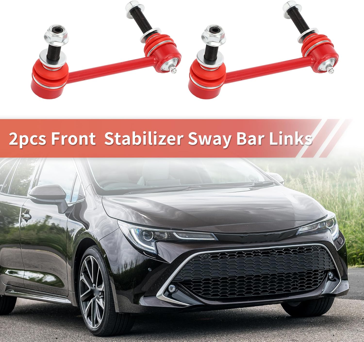 X AUTOHAUX 2 Pcs Front Sway Bar Links Stabilizer Link Kit for Toyota Tacoma 2WD 2005-2017 for Toyota Tacoma 4WD 2005-2017 Suspension Kit No.K80946/K80948