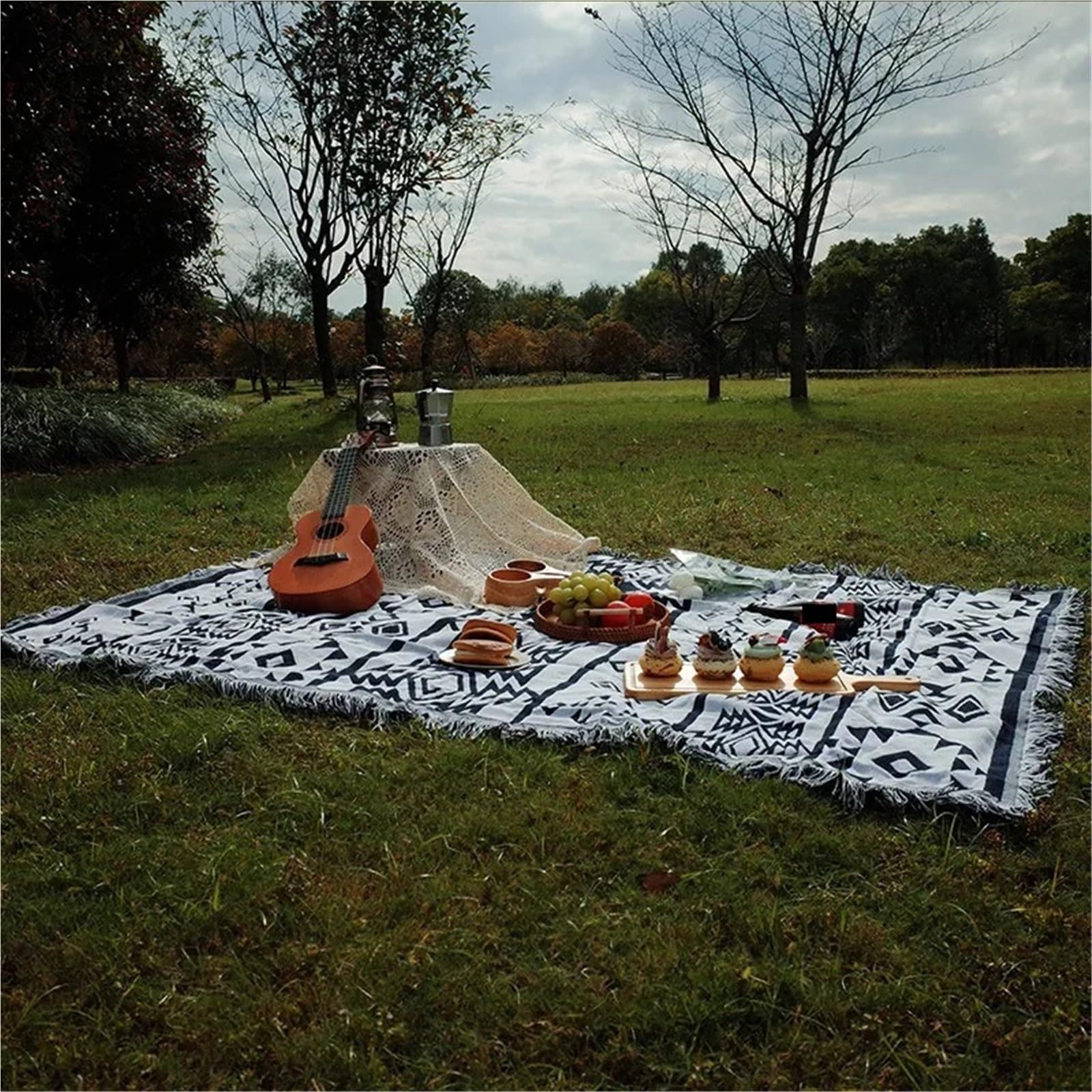 Tappetino da Picnic all'aperto, Coperta da Campeggio addensata, Tappetino da Spiaggia for Escursioni Primaverili per Campeggio(130 * 180cm)