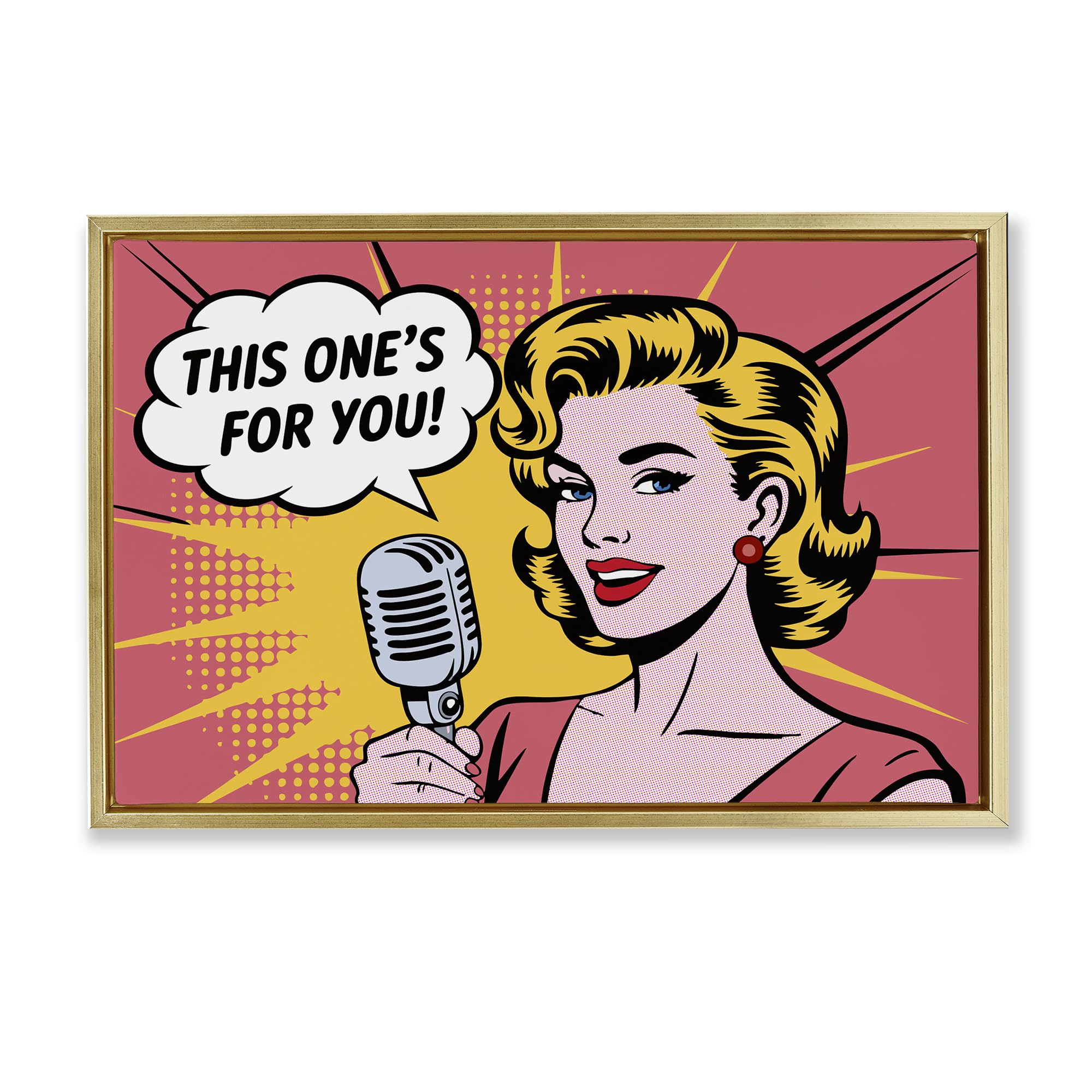 'This One's For You'| Floating Frame Canvas Art