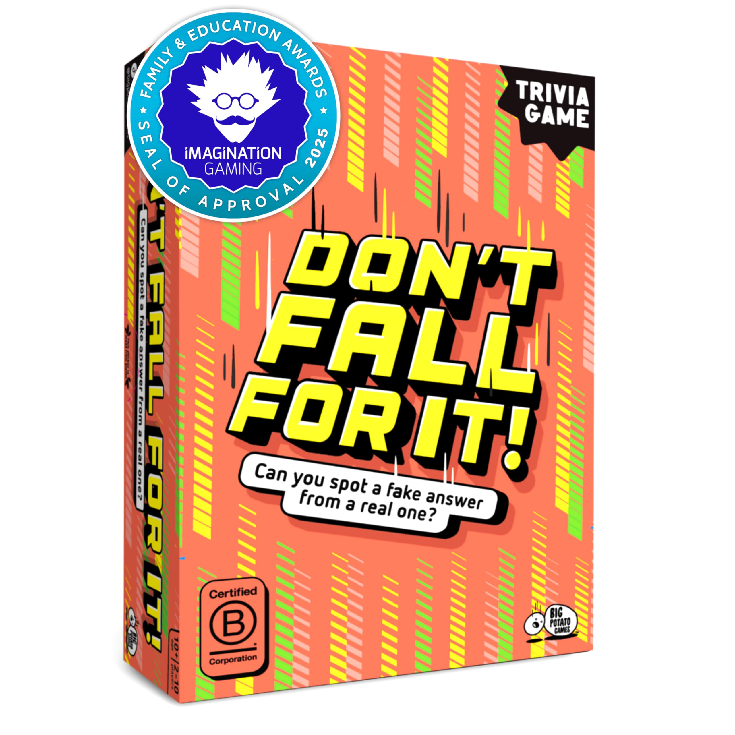 Don't Fall For It  Fun Trivia Board Game for Families and Kids | Hilarious Family Game for All Ages | 2+ Players, Quick and Easy to Play | Perfect Christmas Game