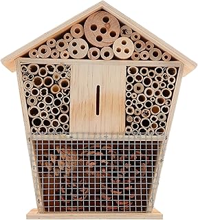 VOSAREA Mason Bee House Hotelu Drewniane Ula Owadów Zapylających Ogród Owad Siedlisk Domu Do Sadu Mason Samotny Stolarz