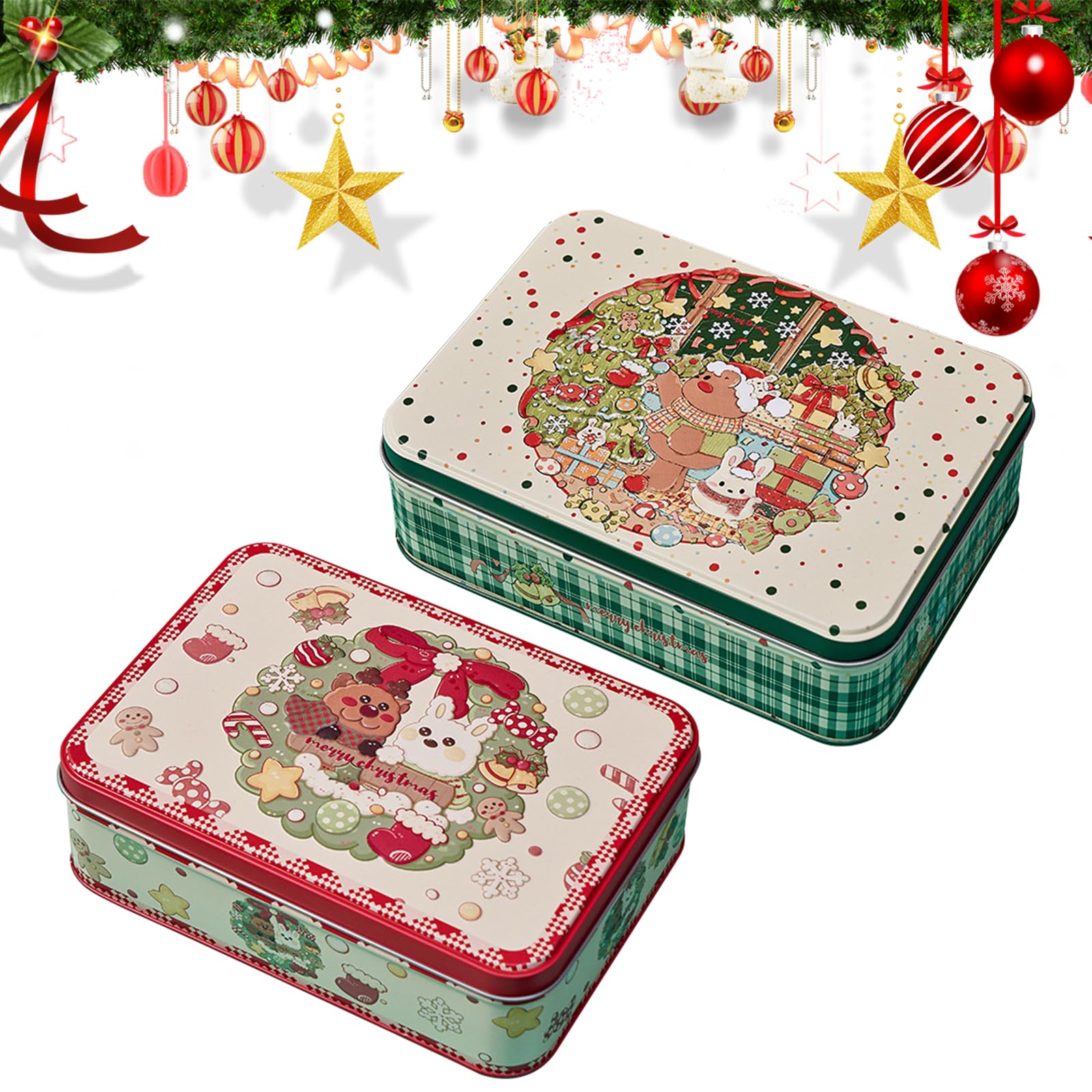 Barattolo Latta Pasqua - 14.5x10x10 Cm, 1200 Ml, Per Biscotti E Cioccolatini, Decorativo E Regalo - Foto 13