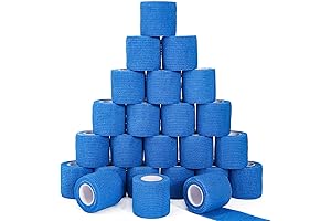 24 Pack Self Adhesive Cohesive Blue Surgical Tape Wrap