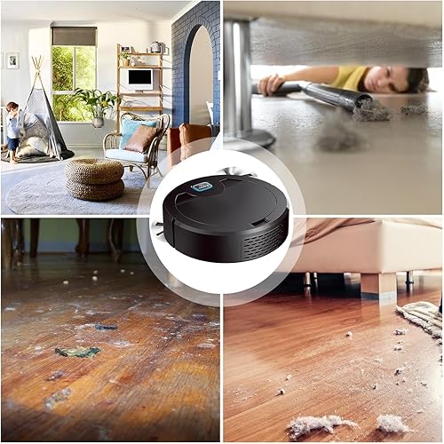Miniatura 4 de Robot aspirador 3 en 1, robot limpiador inteligente de barrido, aspiradora duradera con carga USB, aspiradora robótica delgada multifuncional, robot