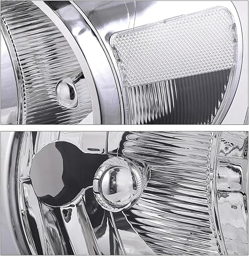 Miniatura 5 de M-AUTO Conjunto de faros delanteros compatible con Dodge Ram 1500 2500 3500 2006-2009, estilo de fábrica, lado del conductor y del pasajero, carcasa