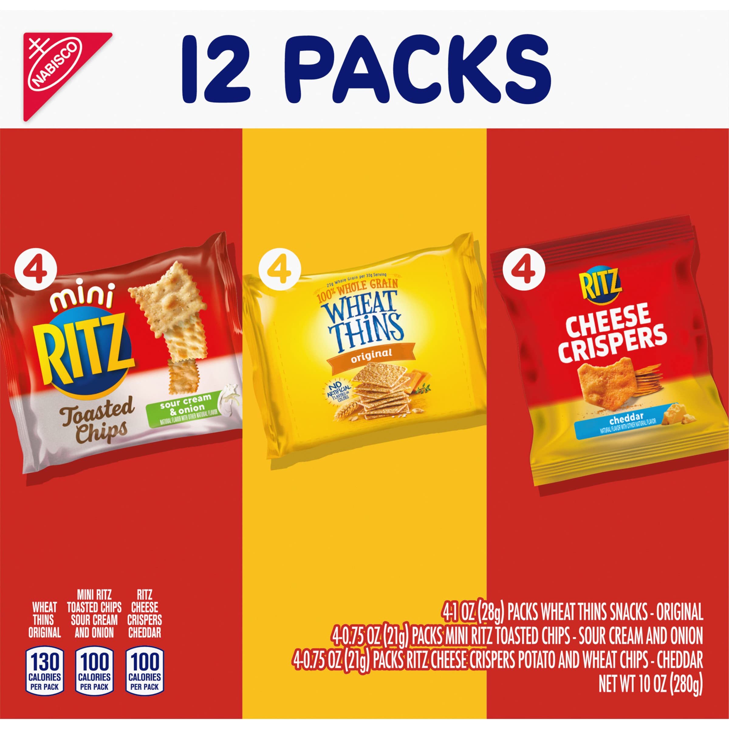 Mini Ritz Toasted Chips Nabisco Cracker Variety Pack Ritz Mini Toasted Chips Sour Creme ...