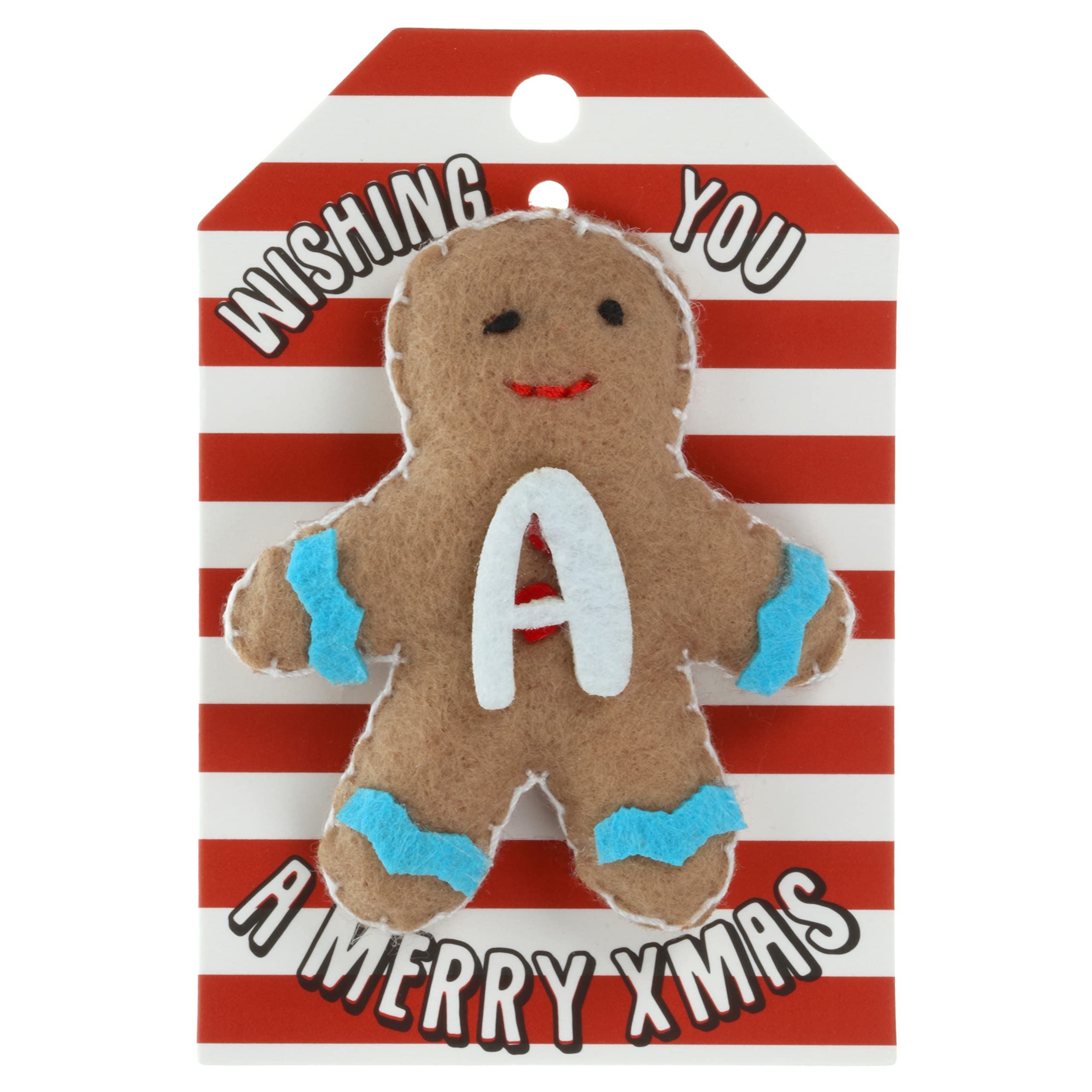A Letter Gingerbread Man Christmas Tree Bauble Decoration Hanging Gift