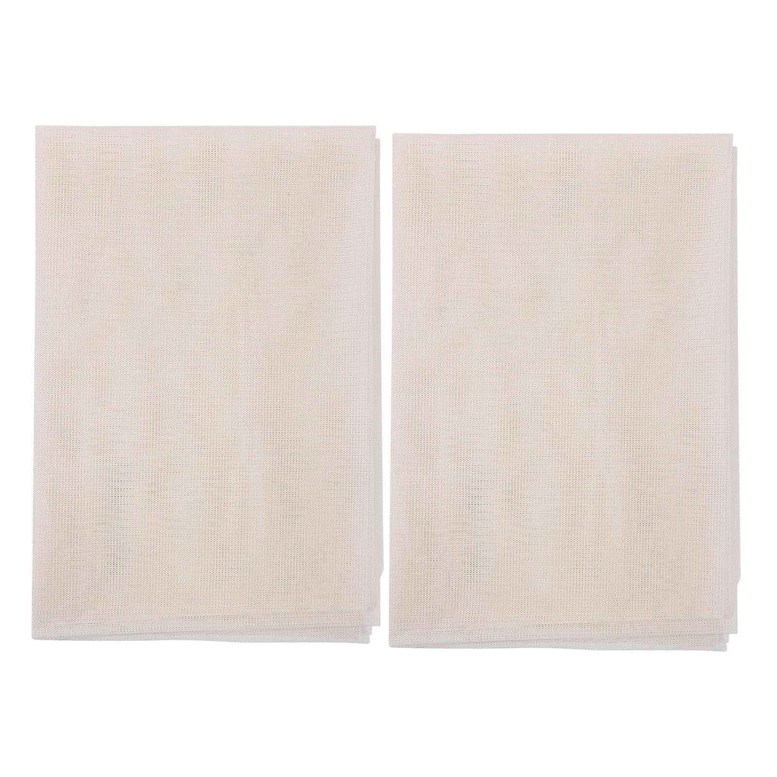 Beige PVC Anti Rutsch Netzmatte 2 Stück für Tatami und Sofa Bettmatratze rutschfeste Unterlage für Fliesen und Wohnräume Verhindert Verrutschen von Teppichen