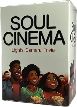 Soul Cinema The Ultimate Black Film Trivia Game - 100 Cards Celebrating Classic Movie Magic, Perfect for Family Game Night, Cookouts, Parties, Reunions, and More!
