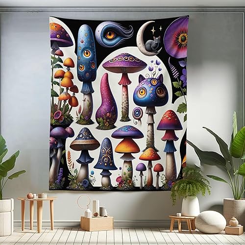 Miniatura 149 de Ambesonne Tapiz gótico, patio con hiedra encantada en la puerta antigua al bosque, colgante de pared ancho para dormitorio, sala de estar, 2-Verde