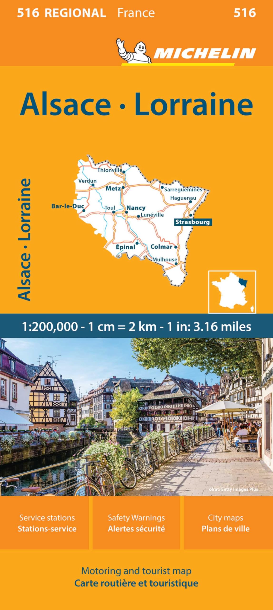 Alsace Lorraine - Michelin Regional Map 516 (Michelin Maps, 516)