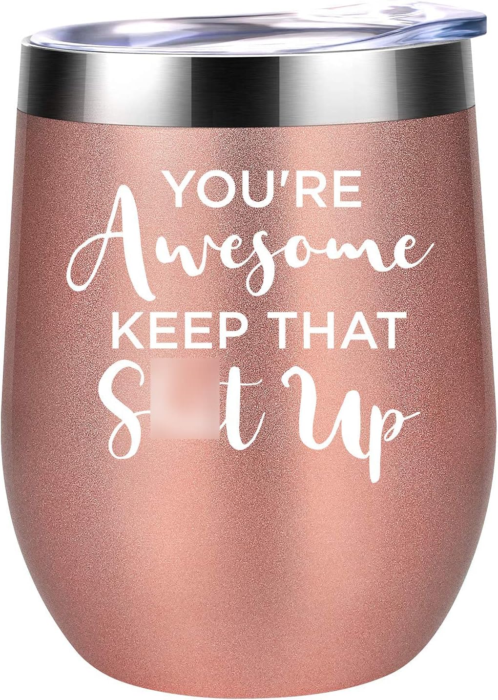 Coolife Wine Tumbler - Thank You, Congrats, Inspirational Gifts for Women, Coworker, Best Friend - Funny Congratulations, Fathers Day, Job Promotion, Thoughtful Gifts for Women, Mentor, Manager, Boss