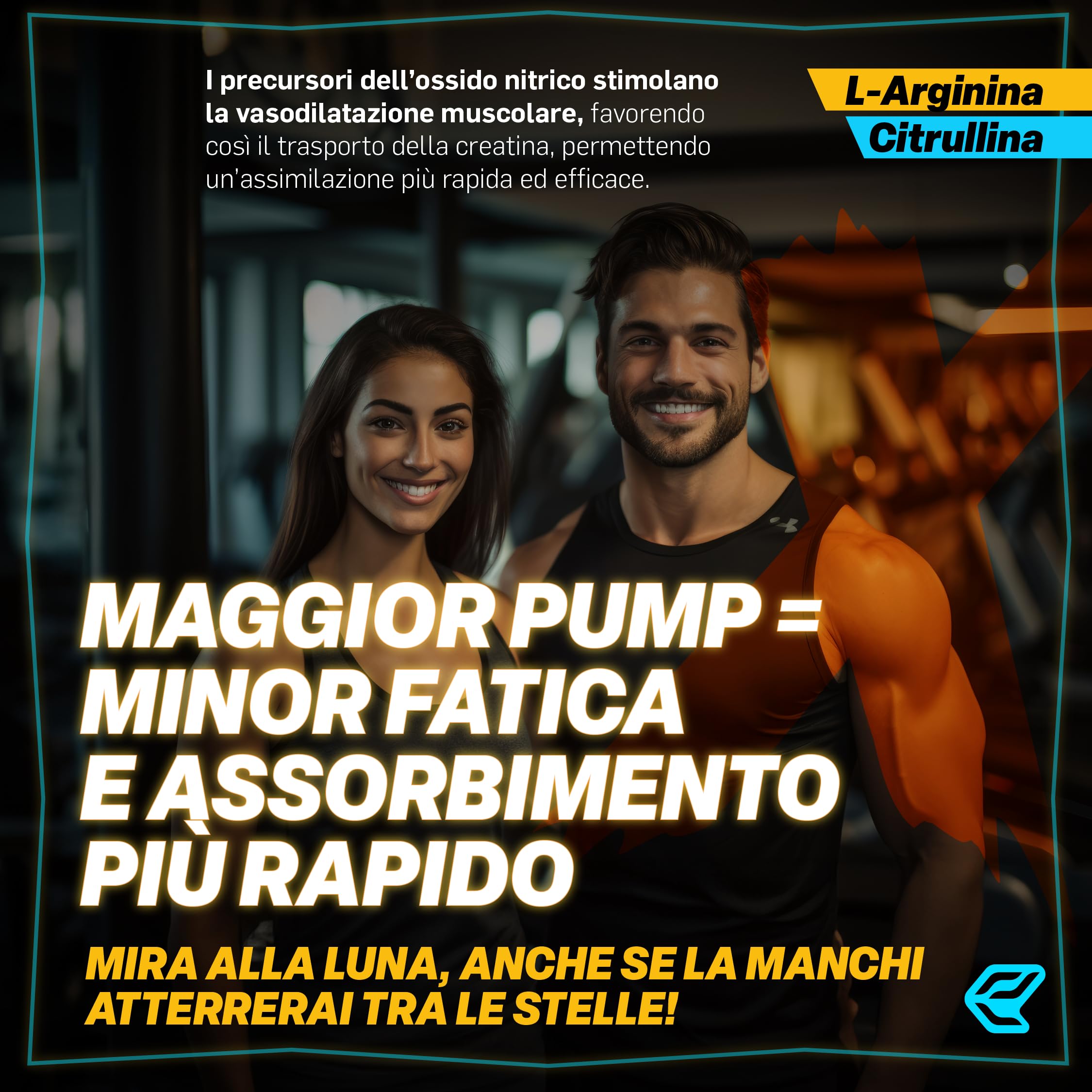 Italian Elite® Creatine Extreme, Creatina con Glutammina, Arginina, Citrullina, Vit C Magnesio, Potassio, Ciclodestrine. Pre Post Workout 120cp Monoidrata Micronizzata a Rapido Assorbimento Muscolare