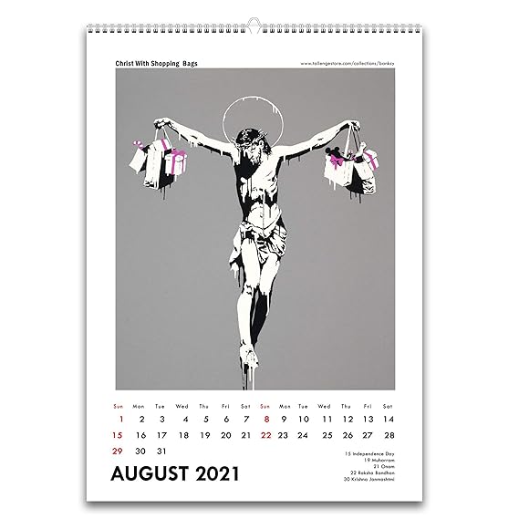 Tallenge Wall Calendar 2021 Banksy 11 6 X 16 5 Inches For Home Office Paper Wall Calendar Amazon In Office Products Bap Calendar 2022