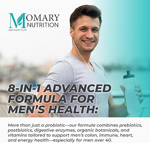Miniatura 8 de Complejo de biocultivos 8 en 1 para hombres, 150 mil millones de probióticos UFC 37 cepas diversas Prebióticos orgánicos Postbióticos