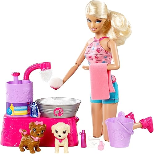 Miniatura 1 de Barbie Suds and Hugs Pups Playset