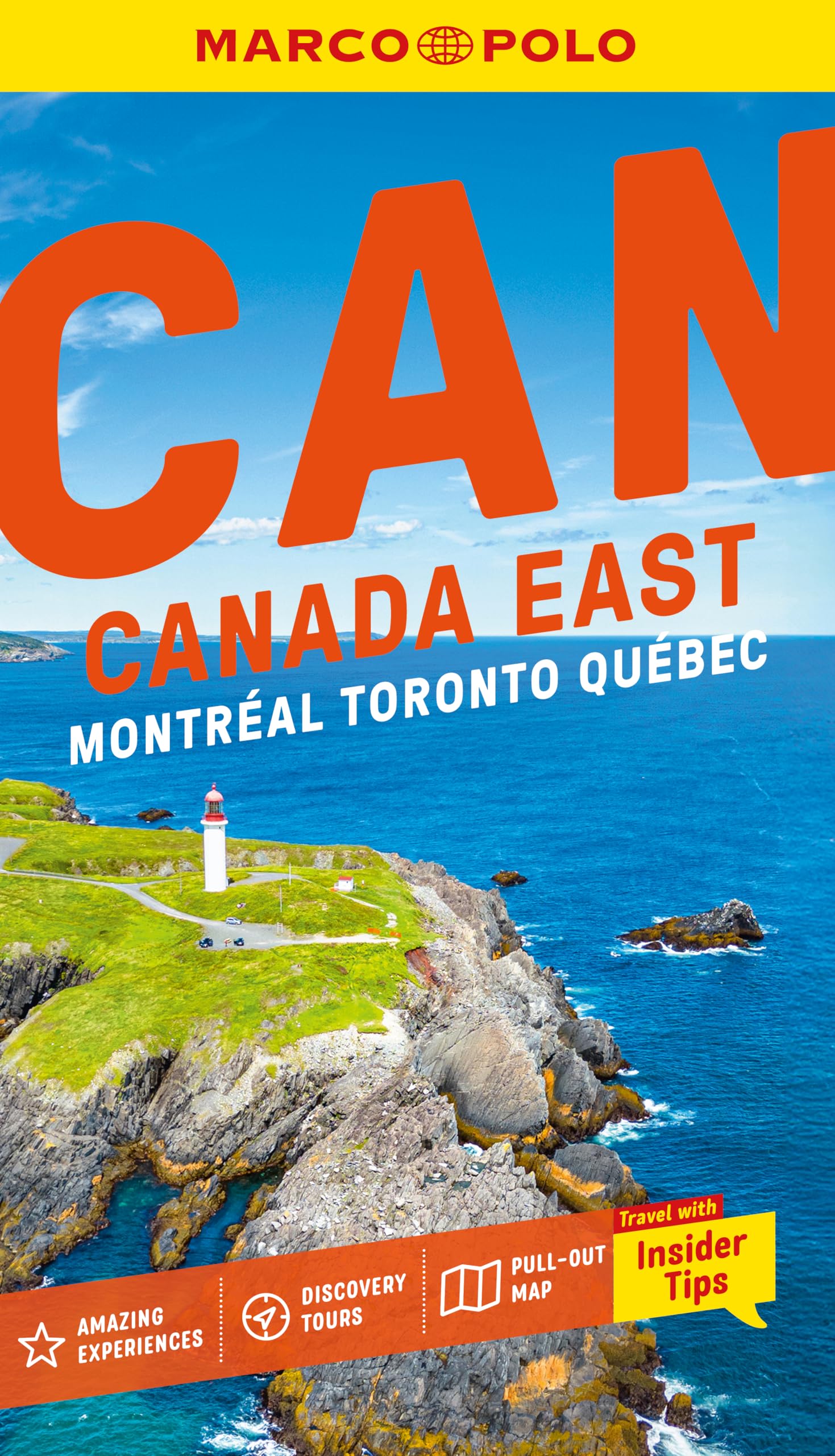 Marco Polo Canada East Pocket Travel Guide | Pull-out Map | Local Knowledge | Covers: Montreal, Toronto, Quebec and more (Marco Polo Pocket Guides)