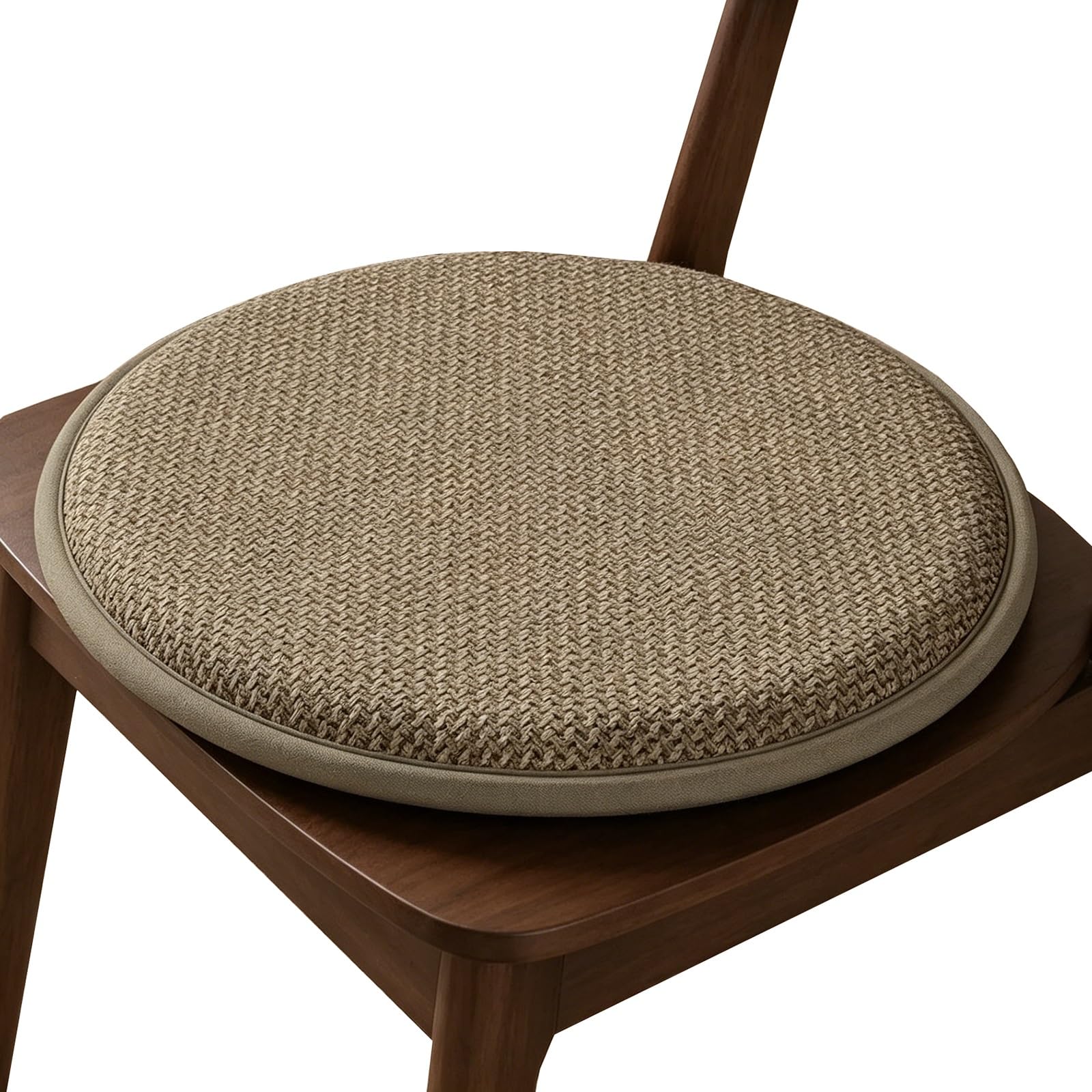Round Seat Pads 30cm/35cm/40cm/45cm/50cm Circular Shape Chair Cushion Non-Slip For Indoor/Outdoor Home Garden Furniture Bistro Chairs Kitchen Dining Chair Cushions(Oat,40cm)
